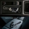 TLOEP Christian Cross Leather Keychain – God Is Greater Than