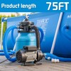 FOTING 75FT Pool Backwash Hose 1-1/2 IN, Heavy-Duty Discharge Hoses