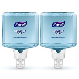 PURELL Brand HEALTHY SOAP 0,5% espuma antimicrobiana BAK, ligeramente perfumada, 1200 ml de repuesto para dispensador automático de jabón PURELL ES8 (paquete de 2) - 7779-02 - Fabricado por GOJO, Inc.