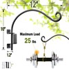 Lifyzoon Swivel Bird Feeder Hanger Hook: 2Packs 12Inch Swivel Hanging