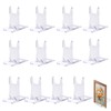 SMYJDMM Clear Plastic Display Stand, 12 Pcs Acrylic Plate Stands,