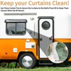 8 PCS RV Side Curtain Hold Down, RV Curtain Clips,