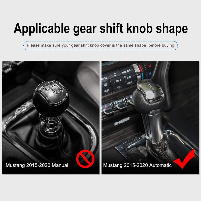AIRSPEED Car Gear Shift Knob Cover Interior Accessories Sticker for