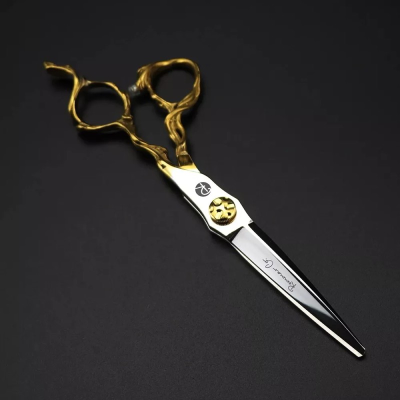 Remmar Co Set 2 Tijeras 6 Pulgadas Estilista Barbero Dorado