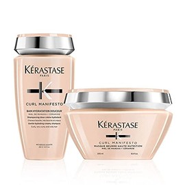 Kerastase DUO Curl Manifesto Bain Hydratation Shampoo 250ml & Curl Manifesto Nourishing Butter Hair Masque 200ml