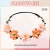 4 Stück Blumenschmuck Haare, Blumenkranz Haare, Haarkranz Blumen für Reisefotografie,