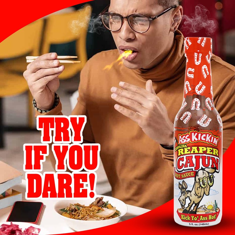 Ass Kickin’ Carolina Reaper Cajun Hot Sauce (5 oz) –