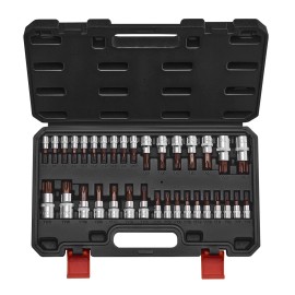 Solid Star Torx Bit Socket Set T6 T70 1/2 in Impact Sockets Chrome Molybdenum Steel Industrial Grade 3-Year WarrantyDefault: Default