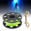 Dive Reel Fluorescent Green Line Plastic Material Copper Double Ended