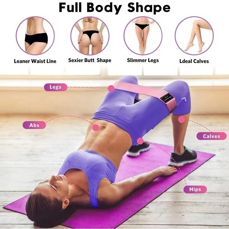 Exercise Resistance Bands for Legs, Hip, Thigh, Glute Workout -