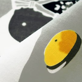 染の安坊 Toalla de Mano Anbo Tenugui, Hot Spring in The Morning, Yuzu(Citrus Fruit), 100% algodón, Fabricada en Japón, 13.8 x 39.5 Pulgadas