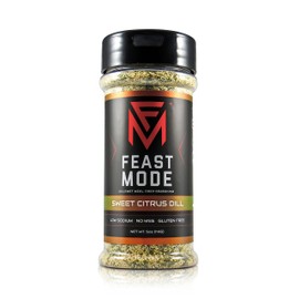 Sweet Citrus Dill - Feast Mode Flavors - Low Sodium, No MSG, Gluten Free, Natural, Meal Prep Seasoning, Healthy, Fish, Chicken, Rice, Zesty, Tangy, Taco-seasoning