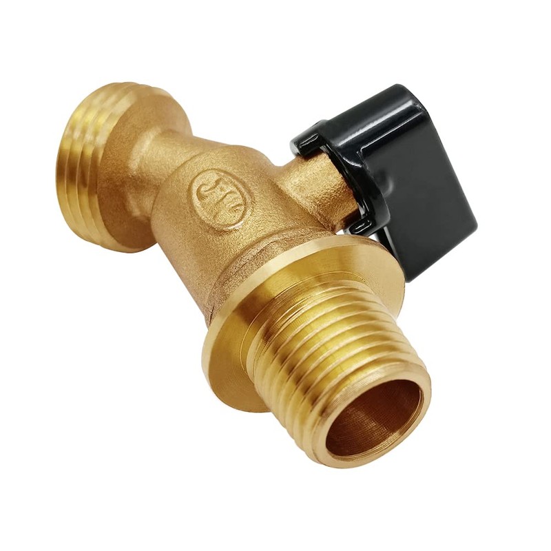 Joywayus Brass Water Container/Rain Barrel Spigot 3/4" to 1/2" Male