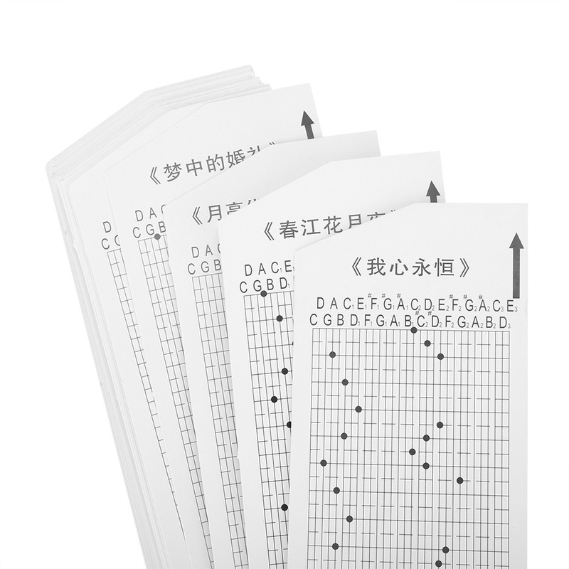 30 Note Hand Crank Movement with 15Pcs Blank Tape 15Pcs