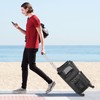 HOVONO Double-Compartment Pet Carrier Backpack with Wheels for Small Cats