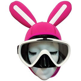 BRLUCKY Wetsuit Hood Rabbit Bunny 3mm Neoprene Scuba Diving Hood for Men Women Youth Scuba Head Cover Dive Cap Surfing Thermal Hood for Kayaking Snorkeling Swimming Sailing Canoeing Water Sports