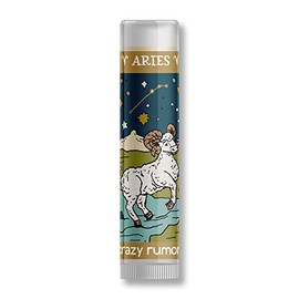 Crazy Rumors Aries (Fire Blend) Zodiac Soothing Lip Balm Stick for Dry Lips, 100% Natural and Vegan 4g