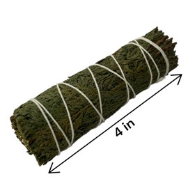NessaStores Cedar Smudge Sticks, 4-Inch Long Burn Time, Hand Tied, All Natural, Ethically Sourced for Home Cleansing, Clearing Negative Energy, & Attracting Positivity JC-115 (Cedar Advanced Kit)