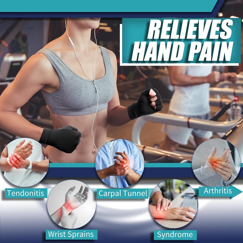 DRNAIETY Copper Arthritis Compression Gloves for Women and Men, for