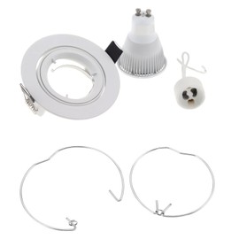 VGOL 30 x Recessed Downlight Retaining Rings for 50mm Snap Ring Compatible with MR16 GU10 Downlight LED Halogen Bulb Holder