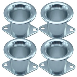 shymie External Air Funnel Carburetor Filter, Aluminum, Diameter 1.7 inches (44 mm), Height 2.8 inches (72 mm), Toyota AE111, AE86, Etc., Silver, Set of 4