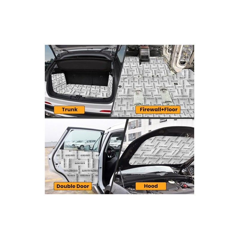Car Sound Deadening Mat - 80 Mil Thickness for Ultimate