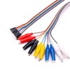 Aofan 2 x 10 Pin 20 cm Breadboard Crocodile Clip