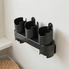 PRETYZOOM 2 Unidades Soporte Pared Negro de Plástico para Aspiradora