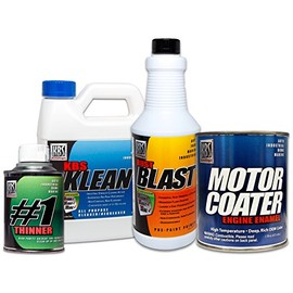 KBS Coatings 58002 Gloss Black Motor Coater Engine Paint Kit