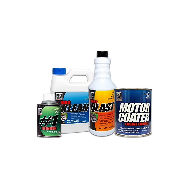 KBS Coatings 58002 Gloss Black Motor Coater Engine Paint Kit