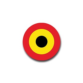 Sticker Roundel of Belgian Air Force Air Force A1365 7 x 7 cm