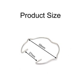 Cerioll Retaining Spring Ring Clasp Clips, 30 Pieces MR16 Recessed Spotlight Spring Ring Lamp Holder, Retaining Spring Rings Set, 5.9 cm Circlips for Recessed Spotlights for Halogen Lamp/Lamp Holder