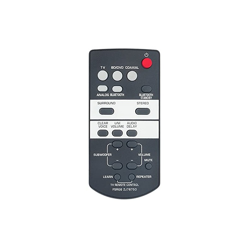 FSR66 Replace Remote Control for Yamaha Soundbar YAS-103 YAS-103BL ATS-1030