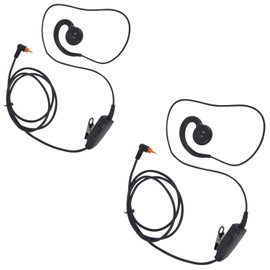 Juego de 2 auriculares giratorios con micrófono PTT para Motorola Wave Radio DLR110 TLK100 TLK110 SL300 SL1600 SL2600 SL3500e SL4000 SL7000e SL7550 SL7550e SL7580 SL7580 8 e SL777 590 SL8550