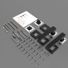 AwmnSrman Handle Set Toilet Bathroom Door Lock Cube Door Handles