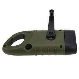 Multifunction Solar Hand LED Emergency Flashlight Crank Torch ABS Folding Buckle Portable Emergency LED Flashlight for Climbing Camping