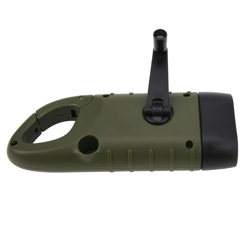 Multifunction Solar Hand LED Emergency Flashlight Crank Torch ABS Folding