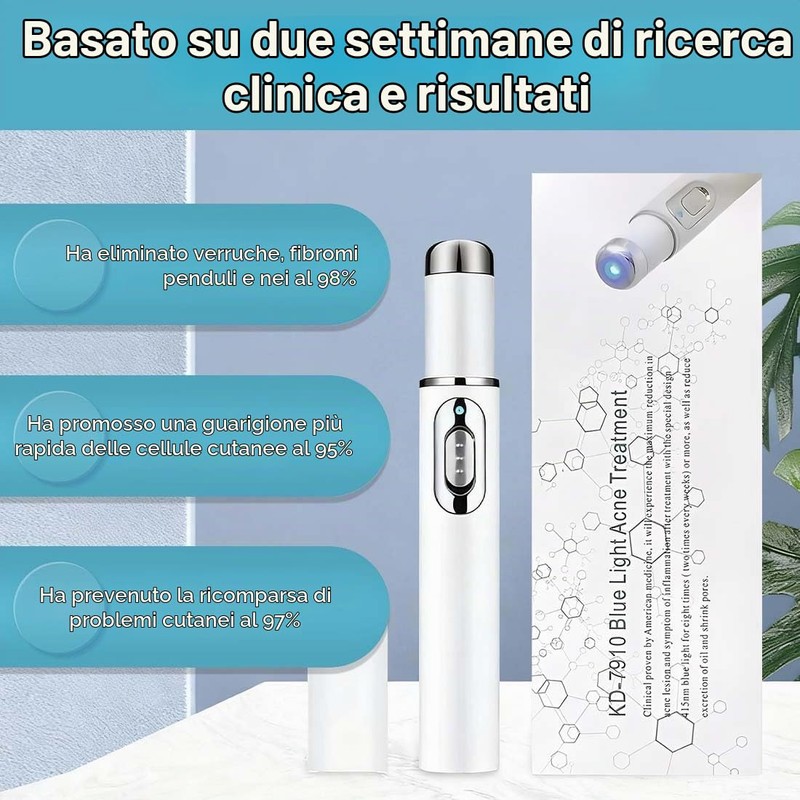 Tomedeks 1 Pezzo Penna per Acne a luce Blu, Penna