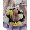 19" Whimsical Wreath Easter Bunny Rabbit Pastel Spring Collectible Home