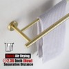 JQK Bathroom Hardware Set, 5-Piece Bath Accessories Set Brushed Gold