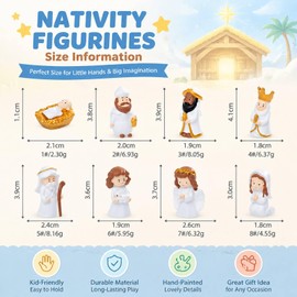 Miniature Resin Angel Figurines Set-8PCS, Tiny Figures for DIY Landscape