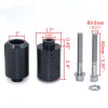HONGK Carbon Fiber Frame Sliders Crash Protector For Yamaha FZ6