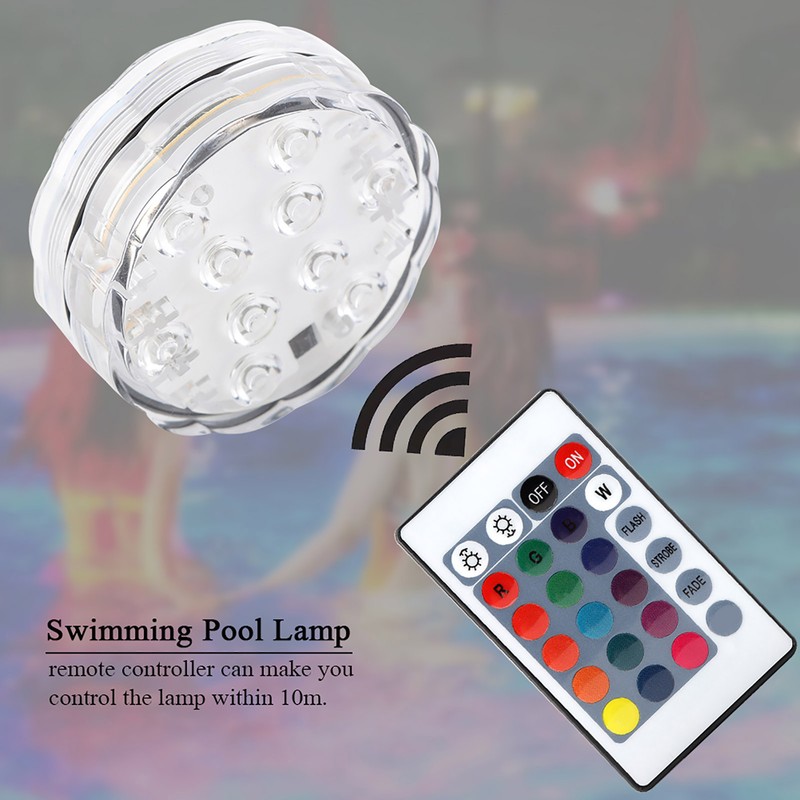 LED Multi color Waterproof Lamp with Remote Controller for Party