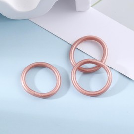 IXDEAXLY 3pcs Glitter Jelly Stackable Rings Set Bling Crystal Filled Lining Fashion Jewelry Lightweight Cute Rings for Women-50017