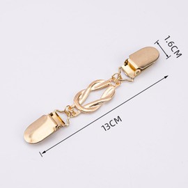 2 Pcs Waist Cincher & Shirt Clip Retro Dress Cinch Clips for Shawl,Cardigan,Sweater,Clothes & Pant Tightener Clip (Knot)