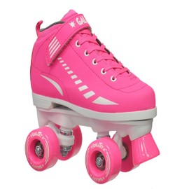 Epic Skates Galaxy Elite Kids Quad Speed Skates, Pink, Youth 1