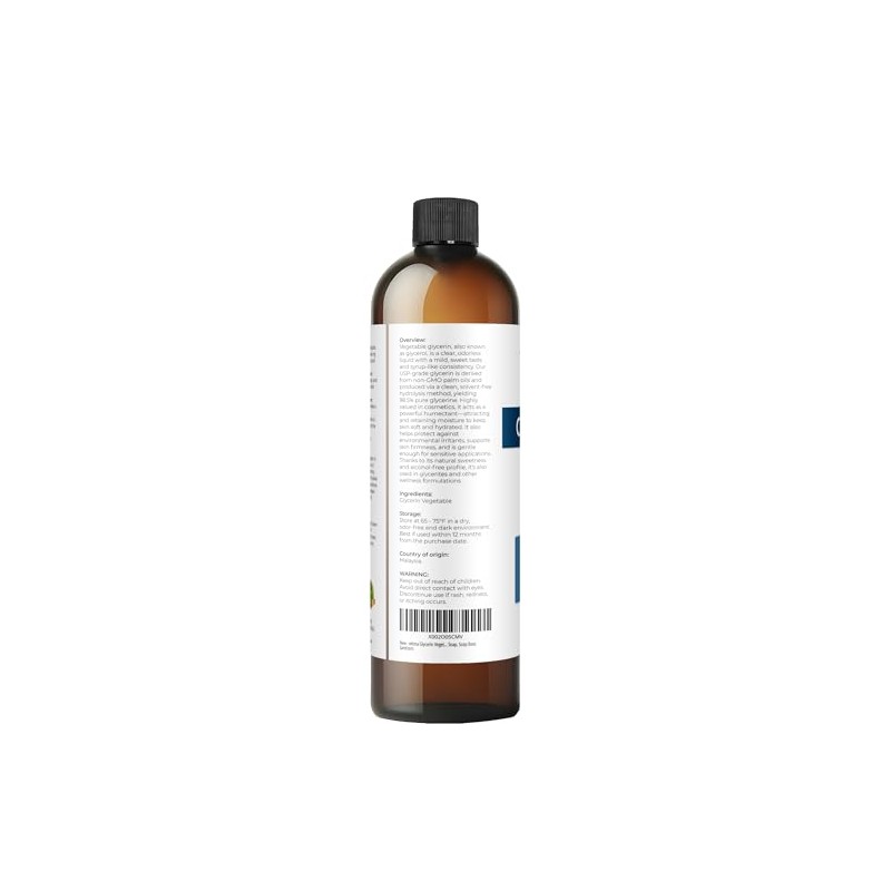 Aceite vegetal de glicerina grado USP 100 VELONA puro y