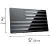 US Black Flag Fender Emblem for Cars, Trucks 5"x3" 1pcs