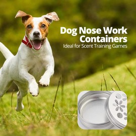 YAFIYGI 3 Pack Dog Scent Training Kit Nosework Containers for Dogs, Nose Work Supplies for Scent Training, Aluminum Dog Scent Boxes