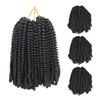 3 Pack Spring Twist Crochet Hair 8 Inch Braiding Hair